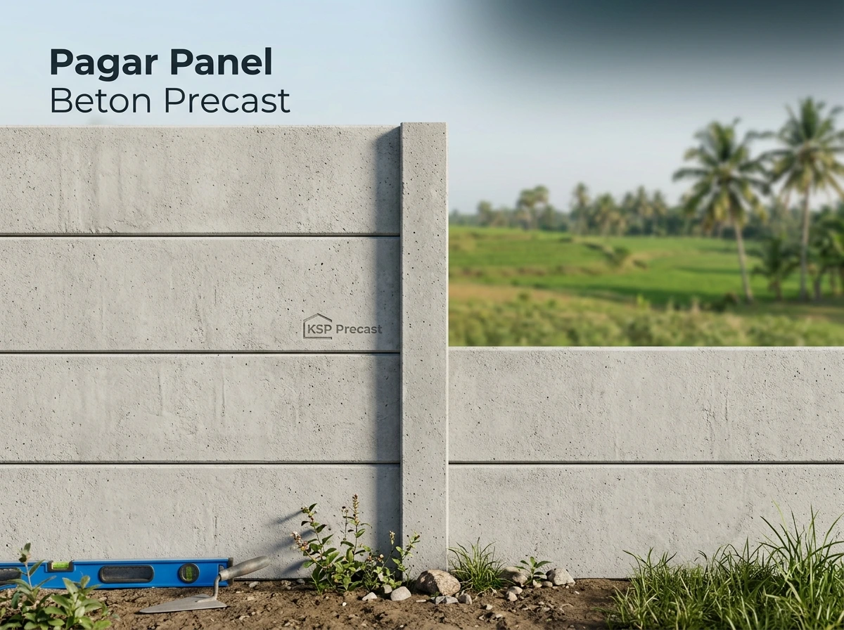 Pagar Panel Beton Terpasang